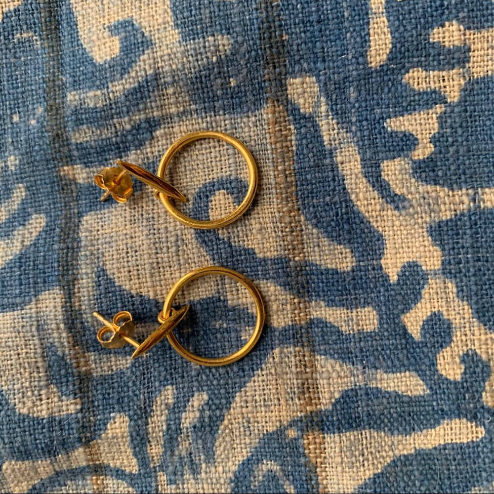 J. Crew Demi-fine 14K gold plated earrings